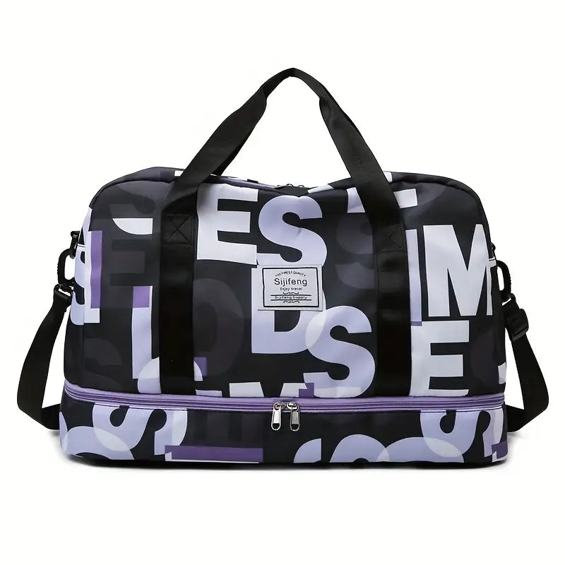 Sac de sport design multicolore – Grand sac tendance pour salle et voyage