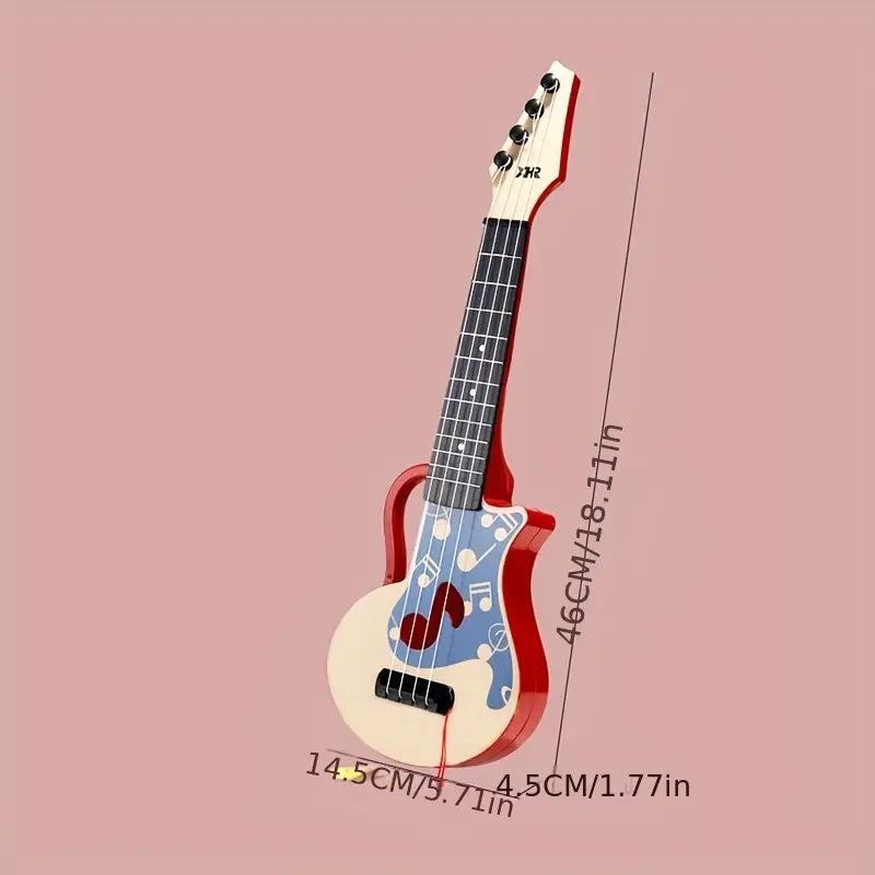 Mini Guitare Jouet Enfant 46 cm – Instrument à Cordes Ludique pour Éveil Musical, Design Coloré & Léger