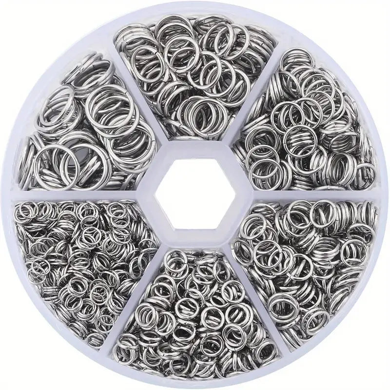 Lot d’Anneaux de Jonction en Métal – Accessoires de Bricolage pour la Création et Réparation de Bijoux