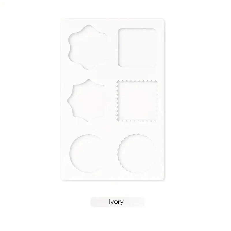Moules en Silicone pour Cachets de Cire – Formes Géométriques et Fleurs pour Scrapbooking, Cartes et DIY