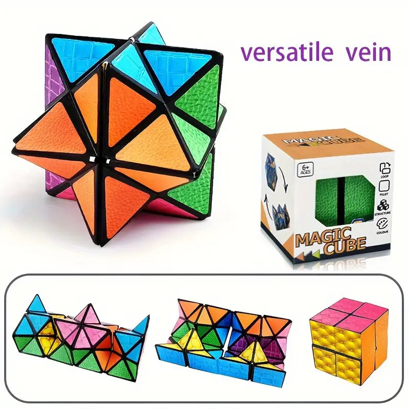Cube Magique Multifonction – Puzzle 3D Éducatif et Transformable pour Enfants et Adultes