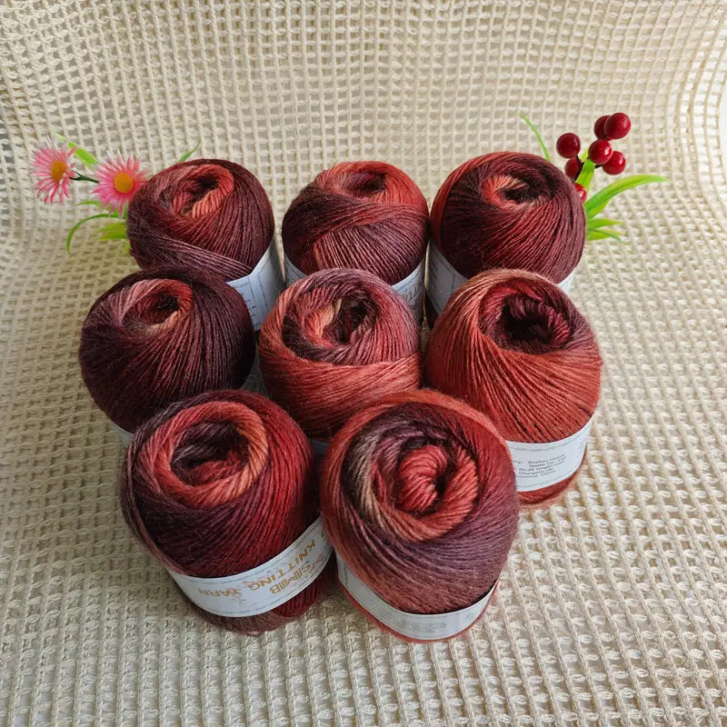 Pelote de Laine Arc-en-Ciel Dégradé – Fil Multicolore Doux pour Crochet & Tricot Créatif