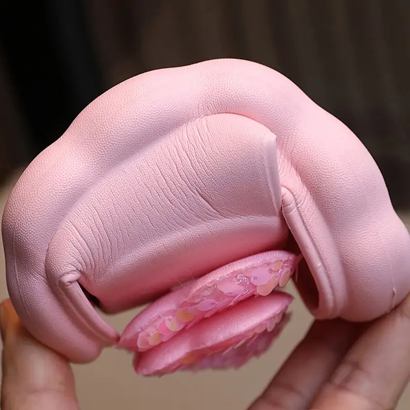 Sandales fille papillon à paillettes – Pantoufles d’été confortables et antidérapantes