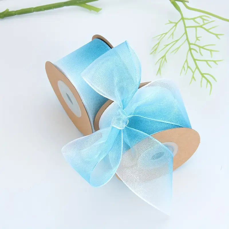 Rubans dégradés satinés – Bobines colorées pour emballage cadeau, DIY et décoration artisanale