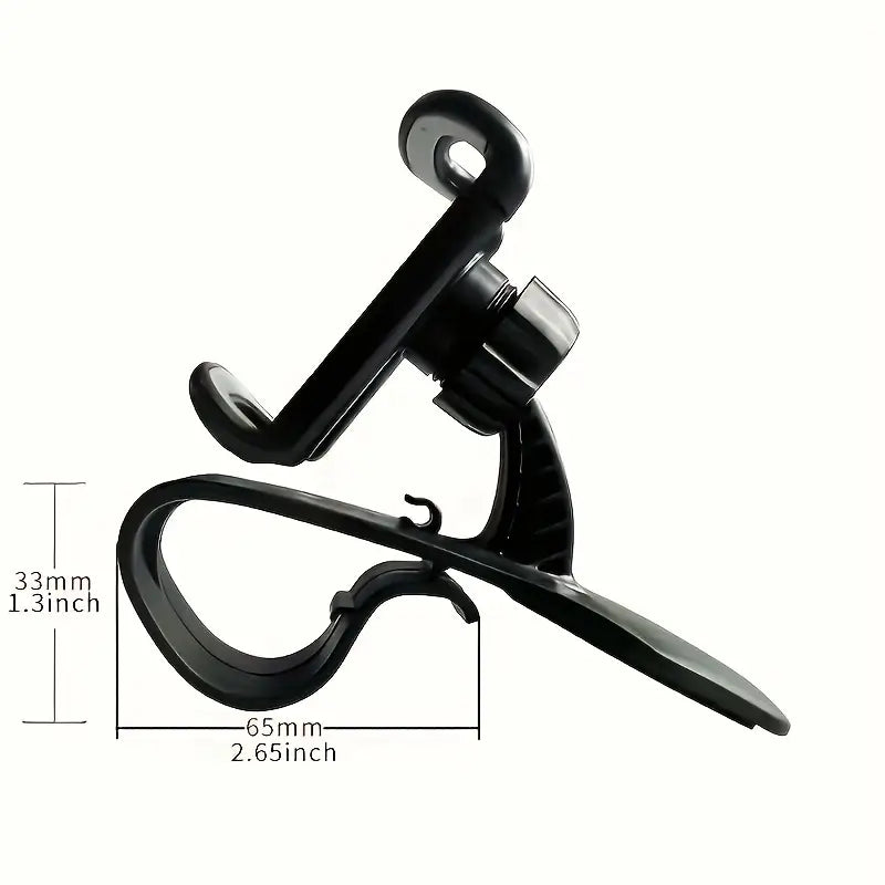 Support Téléphone Voiture Tableau de Bord – Clip Antidérapant Universel, Conduite Sécurisée Mains Libres
