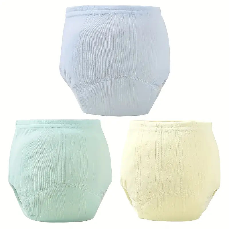 Culottes d’Apprentissage Bébé en Coton – Lot de 3 Couches Lavables Réutilisables Douces et Respirantes