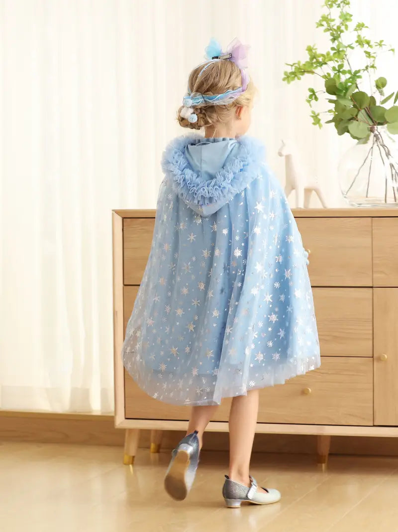 Cape de princesse avec capuche – Déguisement féerique pour fille