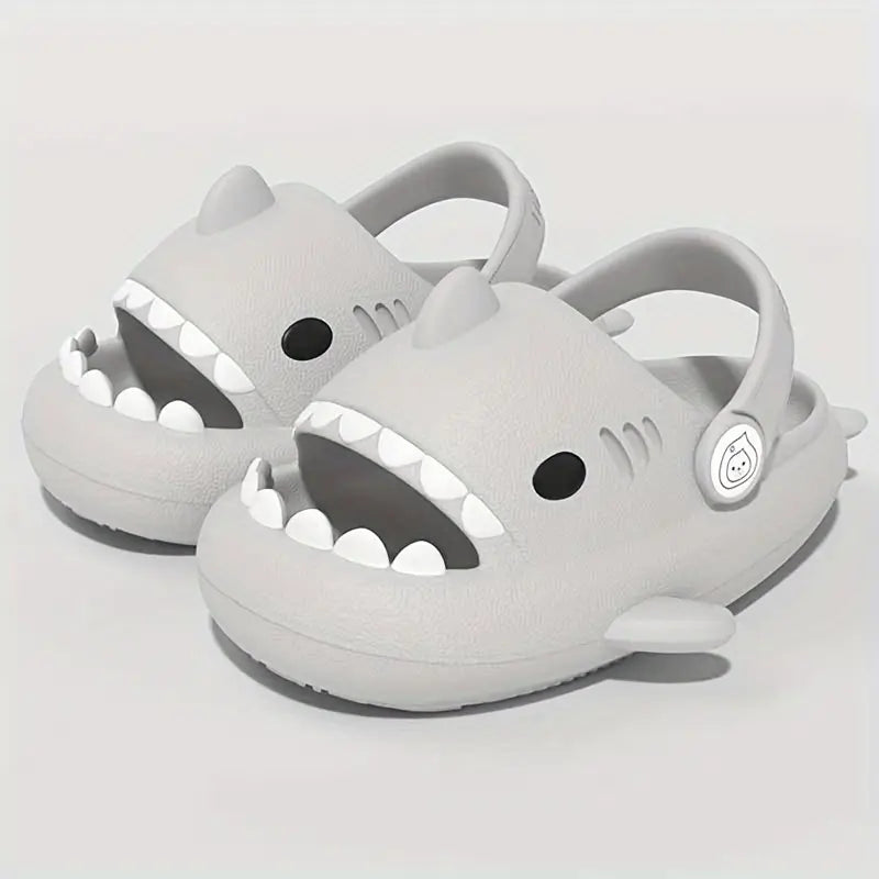 Sabots garçon requin bleu – Mules d’été antidérapantes et confortables pour enfant