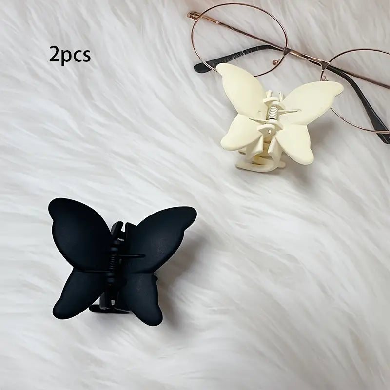 Lot de 2 Pinces Papillon pour Cheveux Enfant – Accessoires Antidérapants Colorés et Élégants