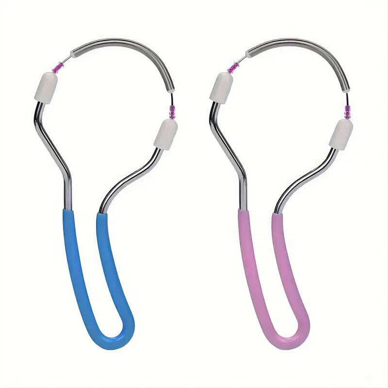 Épilateur Visage Manuel en Forme de U – Élimination Facile des Poils du Visage sans Douleur, Ressort Anti-Repousse Naturelle