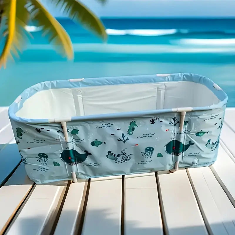 Baignoire Pliable Grande Capacité pour Adulte Bassin Portable de Détente et Spa à Domicile
