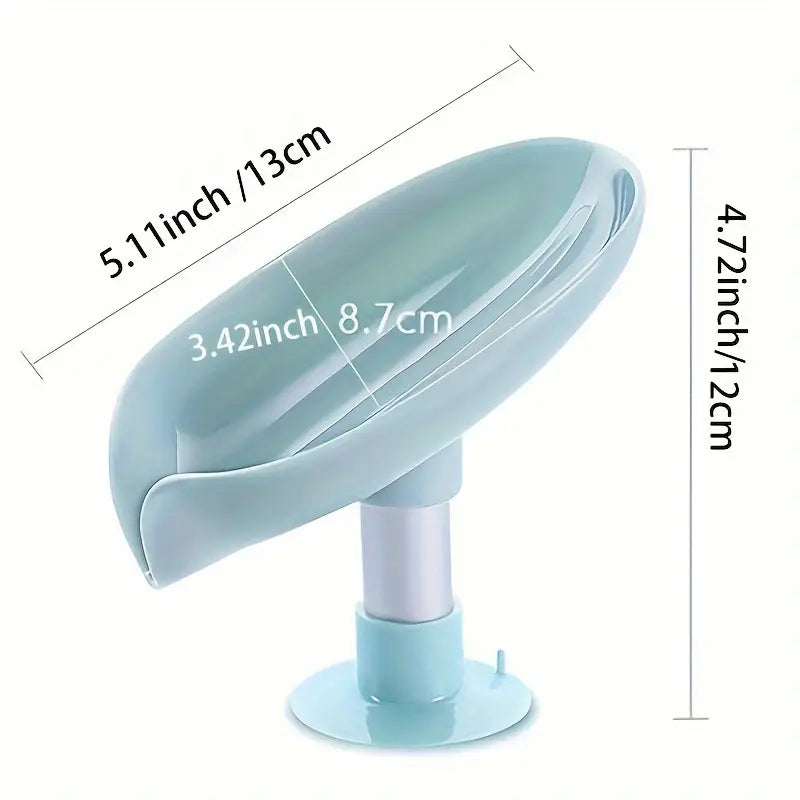 Porte-Savon Égouttoir Auto-Drainant – Support Incliné Antidérapant pour Lavabo, Douche ou Évier