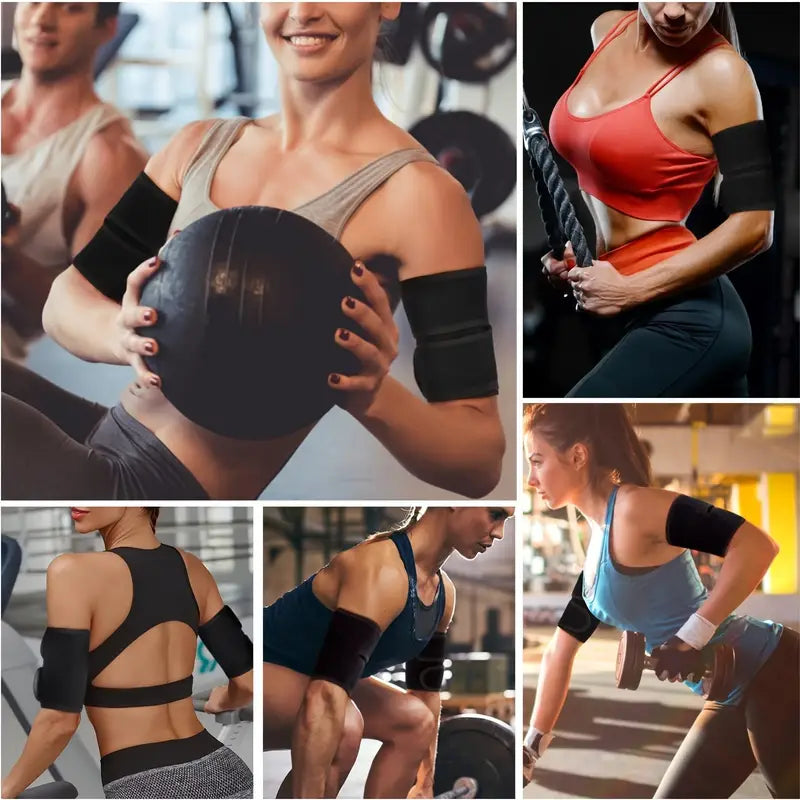Manchons amincissants pour bras – Ceintures de sudation fitness pour affiner et tonifier les bras