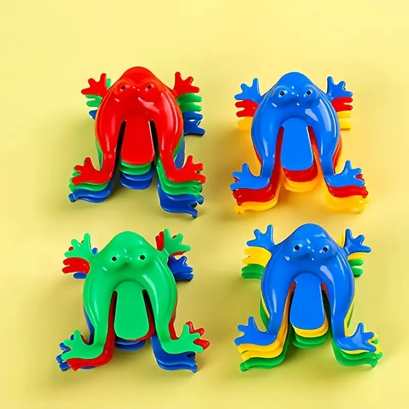 Grenouilles Sautantes en Plastique – Petits Jouets Colorés pour Animation d’Anniversaire, Kermesse et Pochettes Surprise