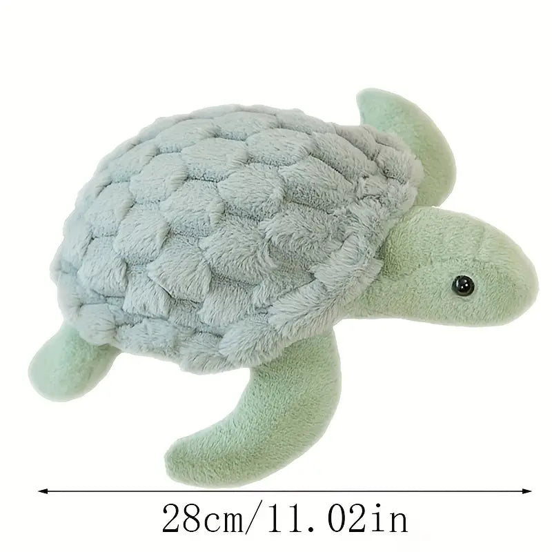 Peluche tortue douce rose et verte – Jouet en peluche mignon pour enfants et décoration