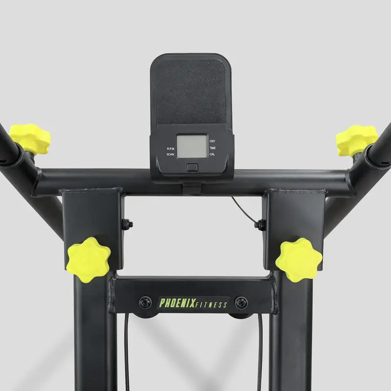 Stepper d’appartement avec guidon – Appareil de fitness cardio pour musculation des jambes et perte de poids