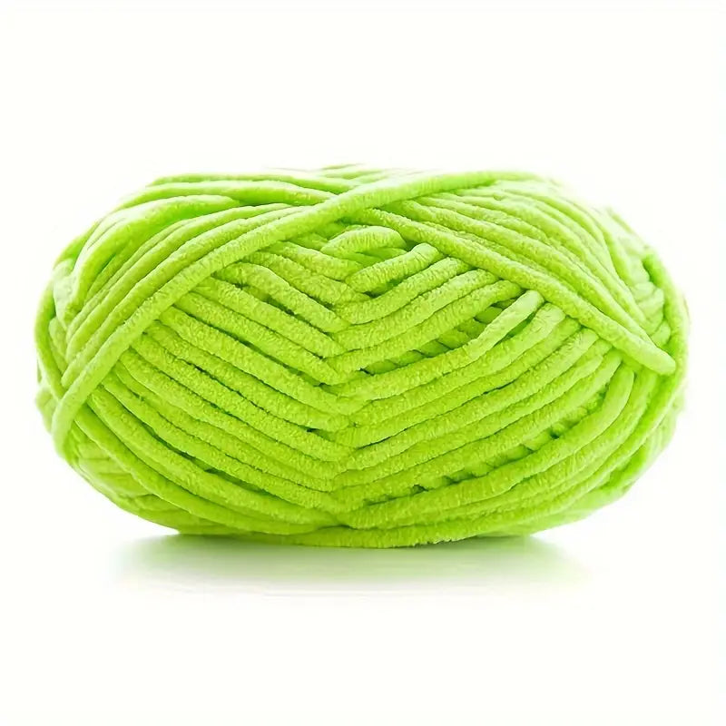 Laine Velours Douce 6 mm – Fil Épais pour Tricot et Crochet, Accessoires Déco et Créations DIY