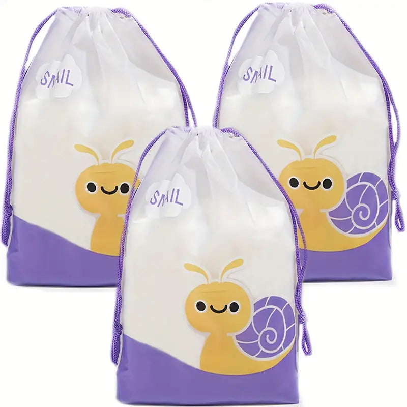 Sacs de rangement voyage étanches  Pochette à cordon motifs animaux et cactus