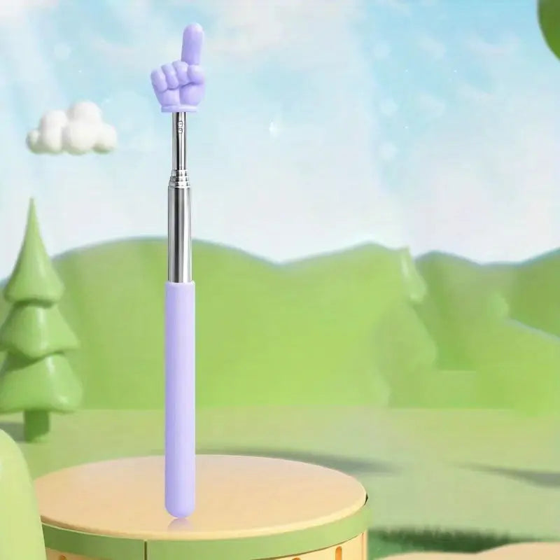 Pointeur télescopique main en mousse – Accessoire original pour enseignants, formateurs et présentations scolaires