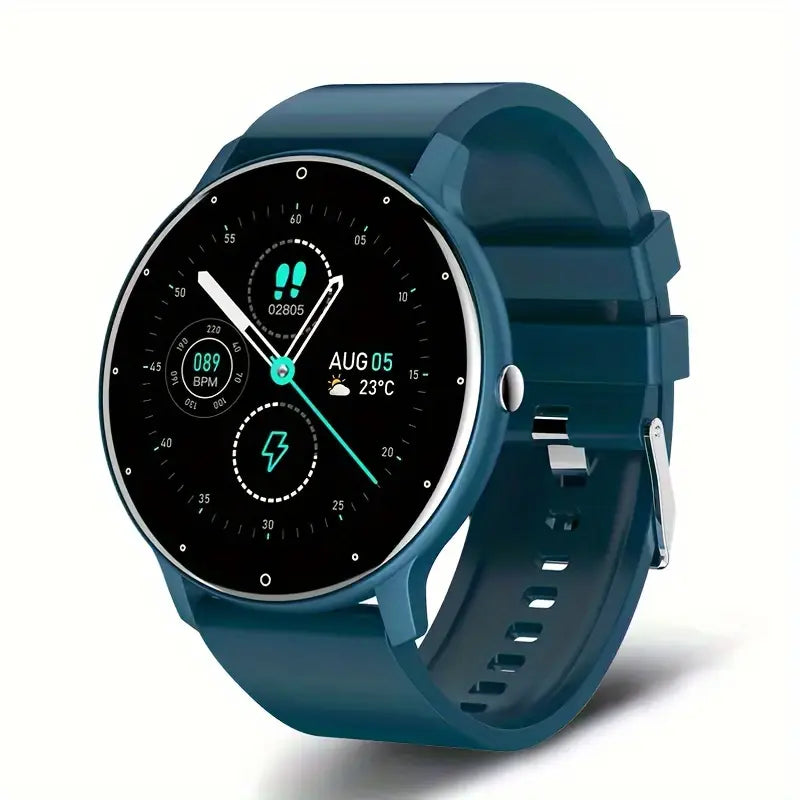Montre connectée femme élégante – Bracelet silicone et écran tactile multifonction