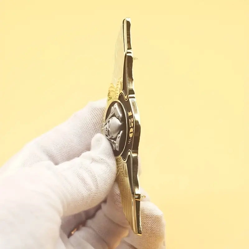 ins moto biker ailé crâne vintage – Broche métallique 120th anniversaire