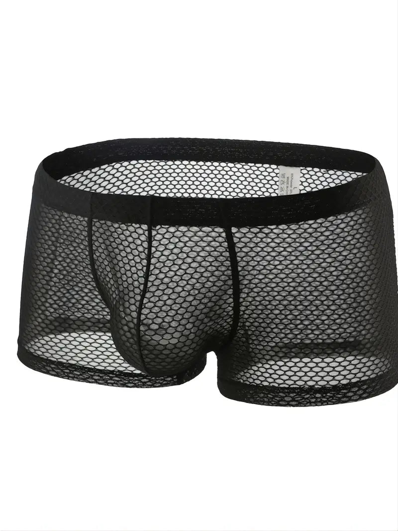 Boxer sexy homme transparent – Sous-vêtement en résille, Audace, confort et séduction