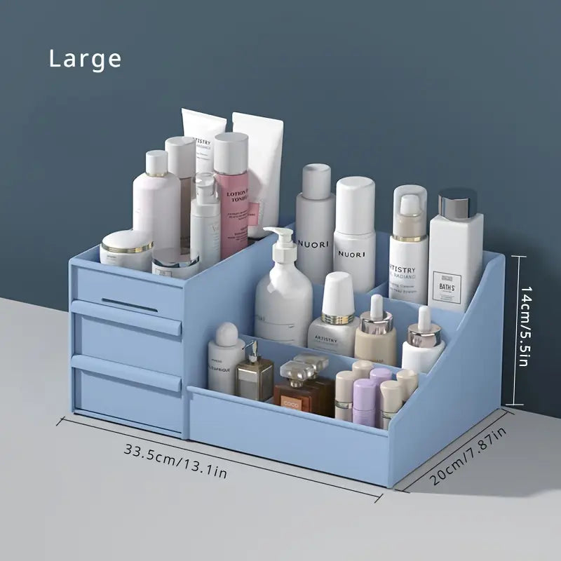 Organiseur de Maquillage avec Tiroirs – Boîte de Rangement Cosmétique pour Soins, Vernis et Accessoires Beauté
