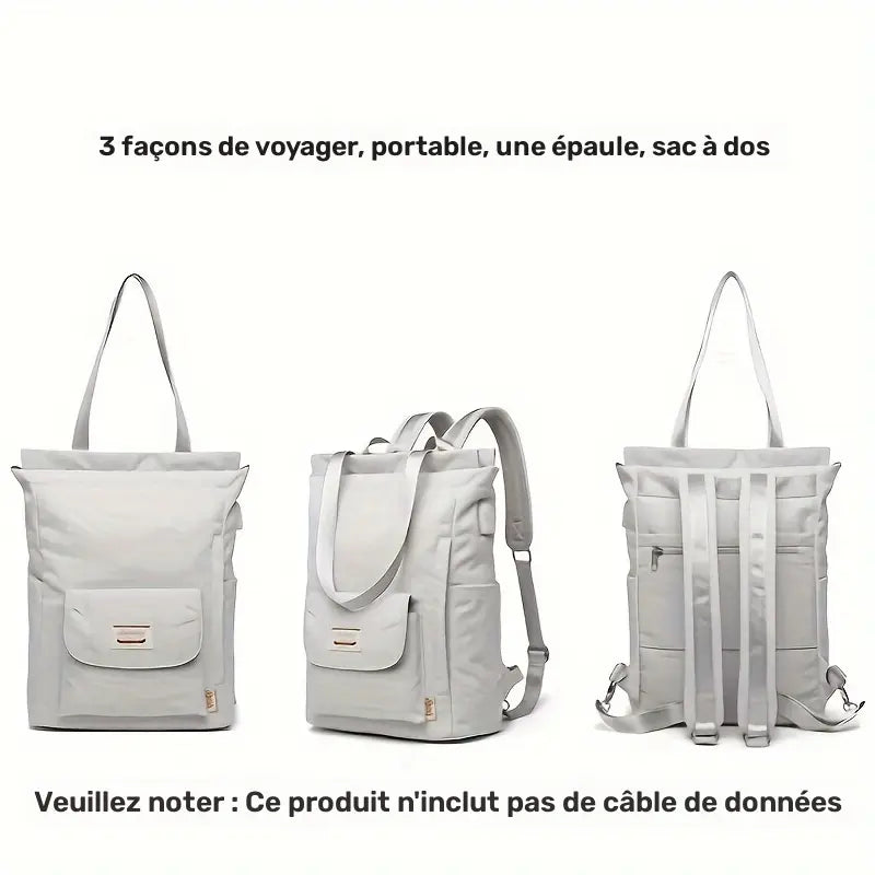 Sac pour ordinateur portable  Sac à dos léger, imperméable et pratique pour le travail ou les voyages
