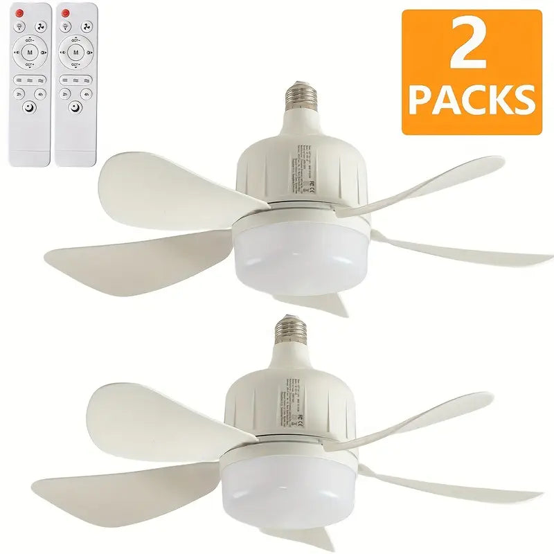 Ventilateur de Plafond avec Lumière LED Intégrée – Design Moderne et Silencieux