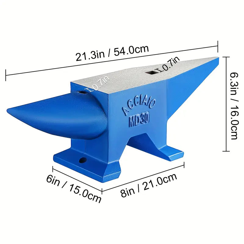 Enclume de Forgeron en Fonte – Outils et Équipement Robuste pour Métallurgie, Bricolage et Atelier
