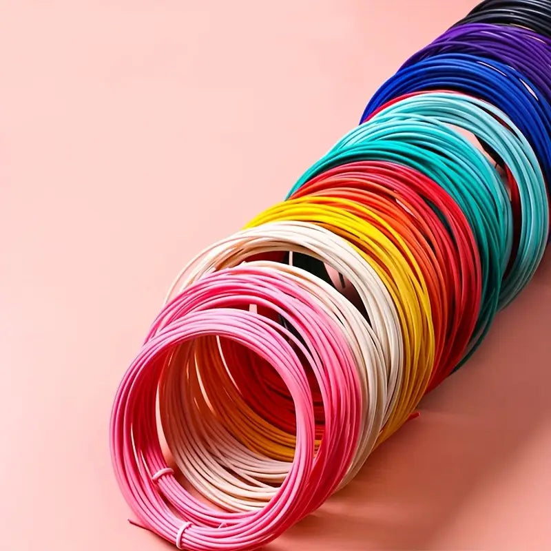 Filament PLA Multicolore pour Imprimante 3D – Pack de Bobines 1.75 mm, Impression Facile et Couleurs Vives