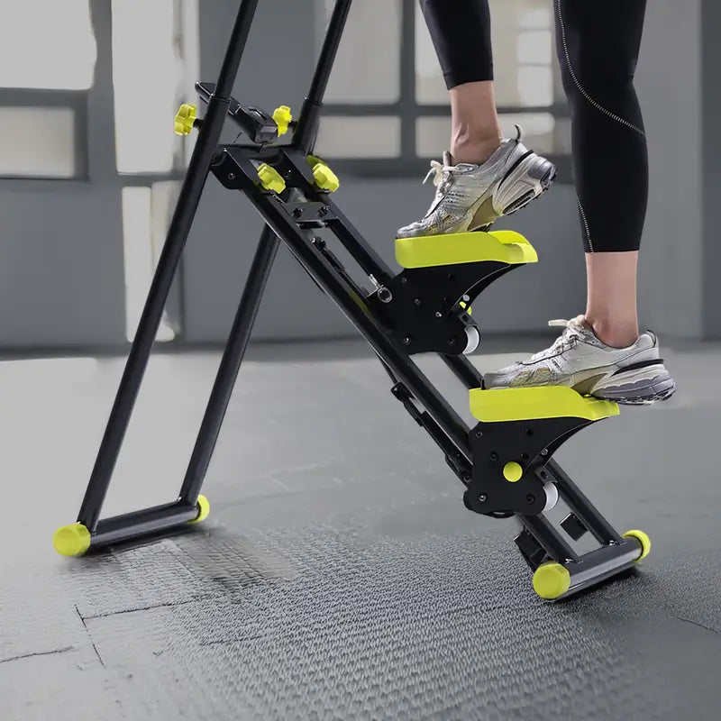 Stepper d’appartement avec guidon – Appareil de fitness cardio pour musculation des jambes et perte de poids