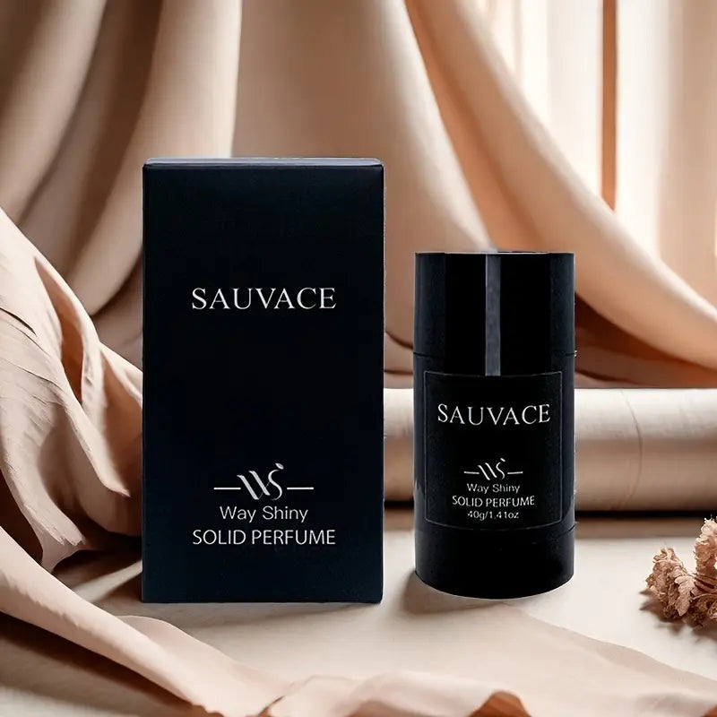 Parfum Solide Homme SAUVACE – Format 15g/40g, Élégant & Pratique pour Voyage