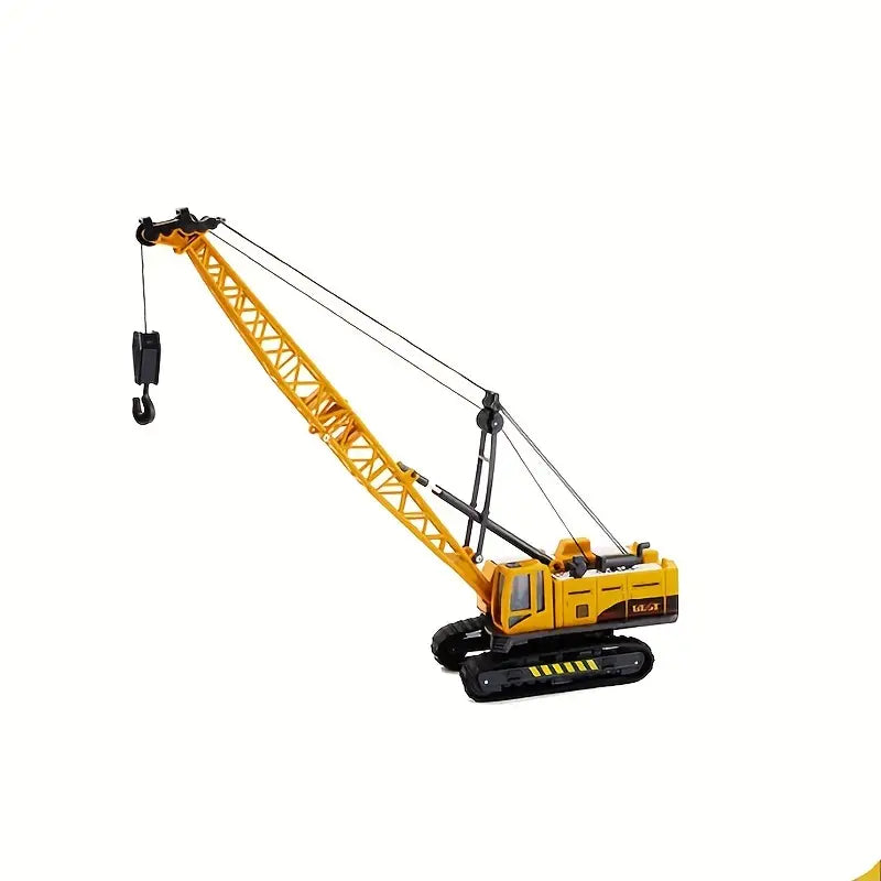 Grue de chantier jouet réaliste pour enfants – Véhicule de construction avec crochet et chenilles mobiles