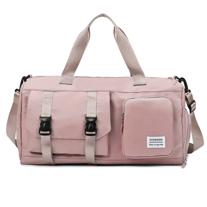 Sac de voyage femme rose  Grand bagage polyvalent avec multiples poches