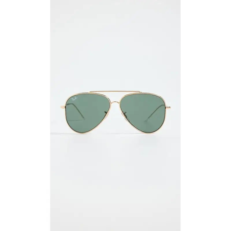 Lunettes de soleil homme aviateur – Monture dorée fine et verres verts polarisés style vintage