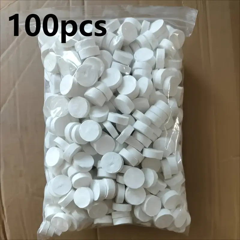Pastilles comprimées serviettes jetables compactes – 50/100 pièces ultra-légères pour Camping et Randonnée