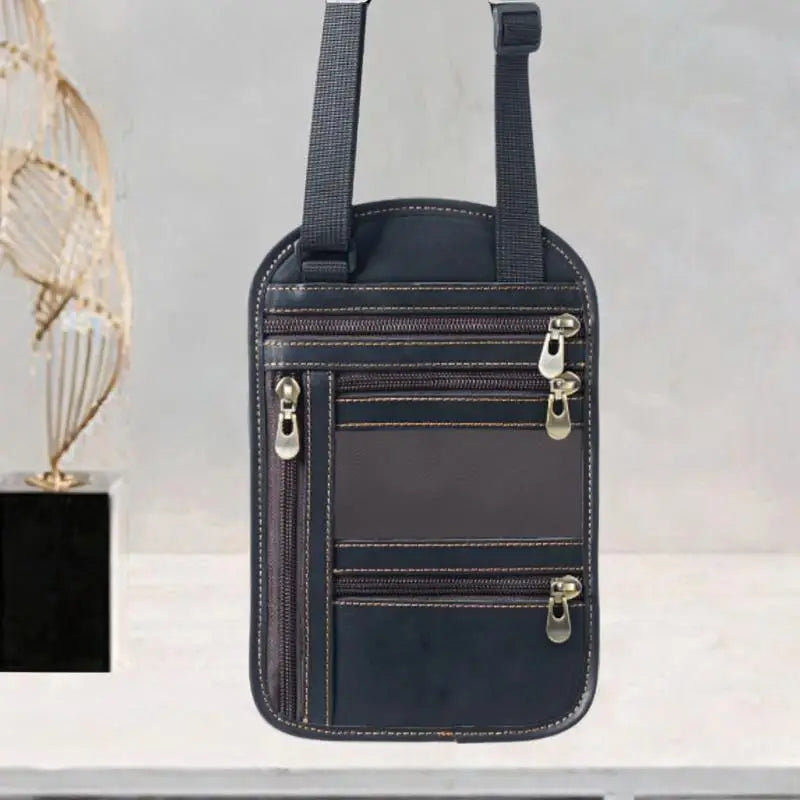 Protège passeport et portefeuille de voyage  Multi-compartiments, cuir synthétique, format compact