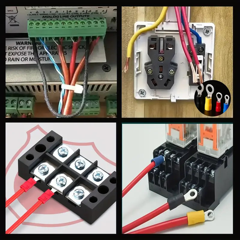 Kit Cosses à Œillet Isolées Multicolores – Connecteurs Électriques pour Électronique Industrielle