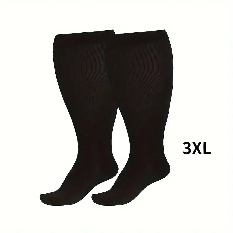 Chaussettes hautes de compression homme grandes tailles XL-7XL – Confort et maintien circulatoire
