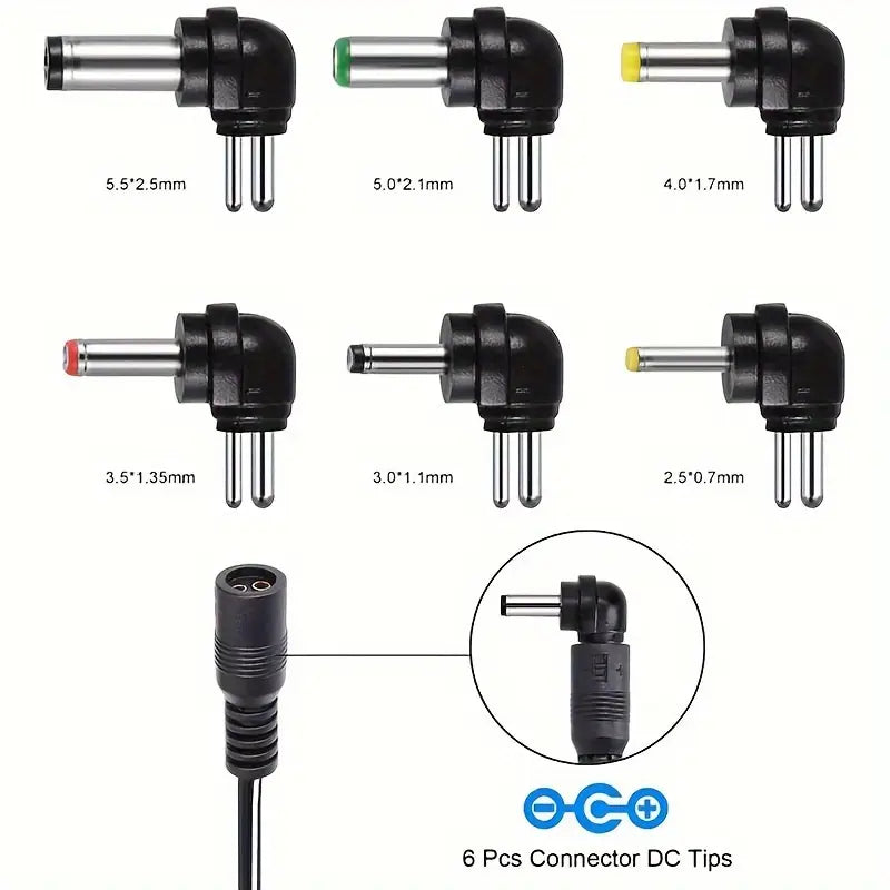 Adaptateur Secteur Universel 3-12V – Chargeur Alimentation AC/DC avec Embouts Multiples et Tension Réglable