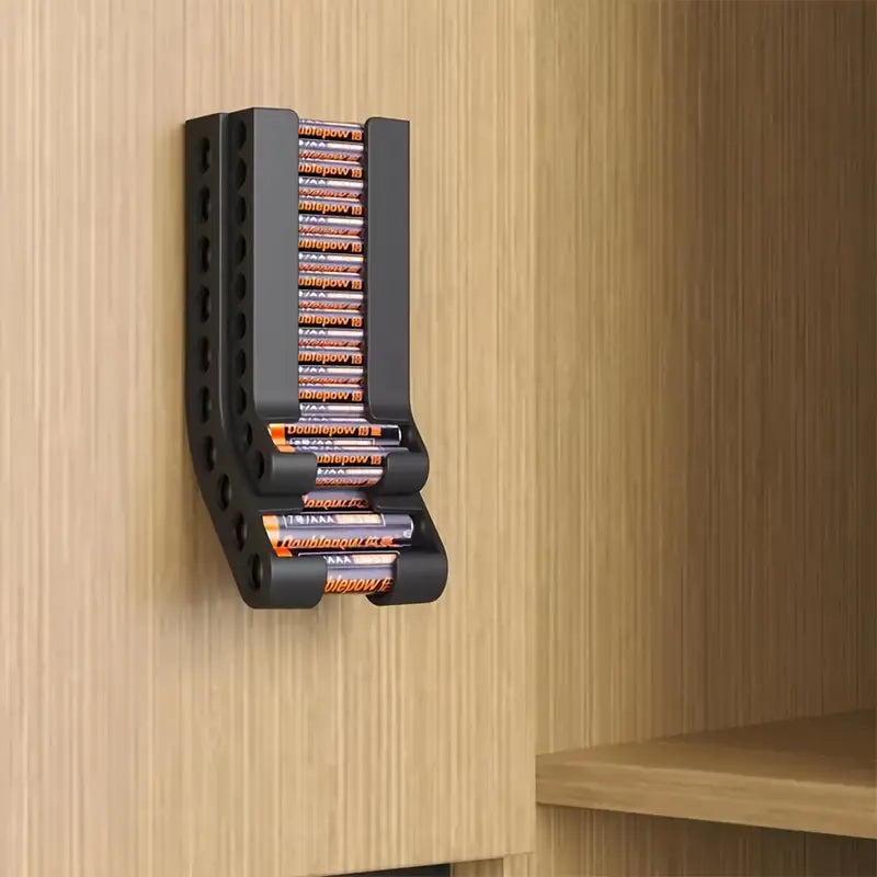 Support de Rangement pour Piles AA – Organiseur Compact et Pratique pour Magasin et Atelier