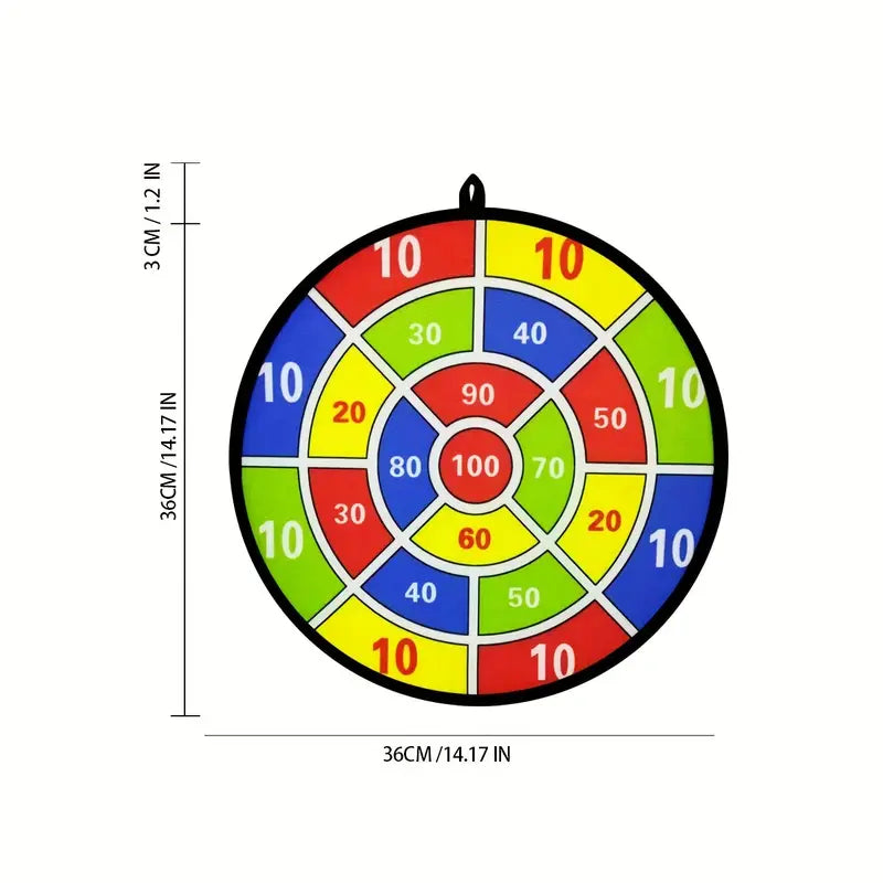 Cible de fléchettes velcro avec balles colorées – Jeu de lancer sécurisé pour enfants et famille | Jeux et Accessoires