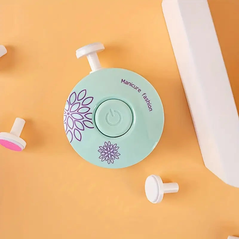 Appareil de Polissage Électrique pour Ongles – Lime Manucure avec Embouts Interchangeables