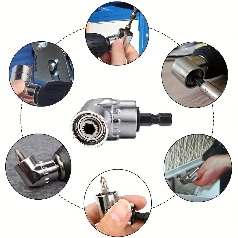 Adaptateur d’Angle pour Perceuse – Embout Coudé 105° Magnétique pour Visseuse Électrique