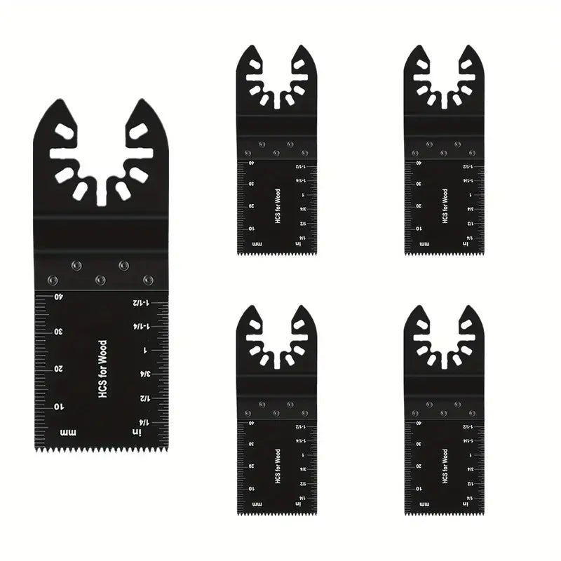 Lame de Scie Oscillante HCS pour Bois – Accessoire de Remplacement Universel avec Graduation de Précision