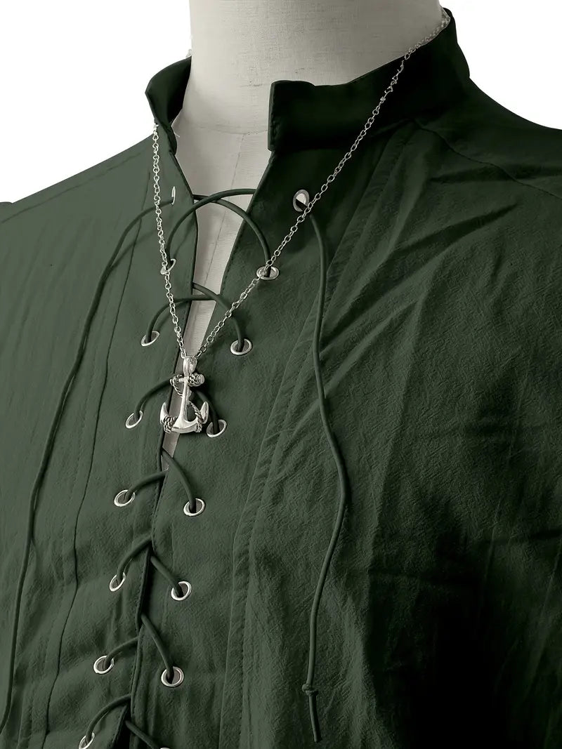 Débardeur fantaisie homme – Top sans manches à lacets style médiéval tendance