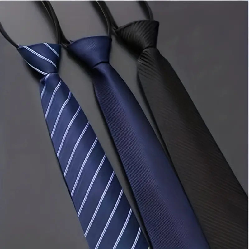 Cravate rouge homme avec élastique – Accessoire élégant pour costume, mariage et affaires