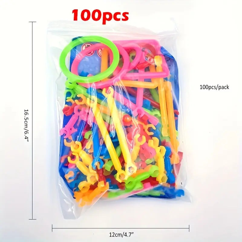 Kit de Bâtonnets et Connecteurs Colorés – Jeu de Construction Créatif pour Enfants | Modélisme et Maquettes