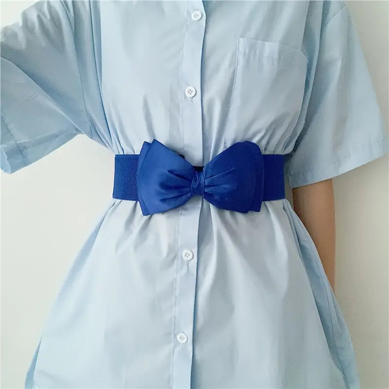 Ceinture Large Femme avec Nœud Papillon – Accessoire Mode Chic et Élégant pour Robe